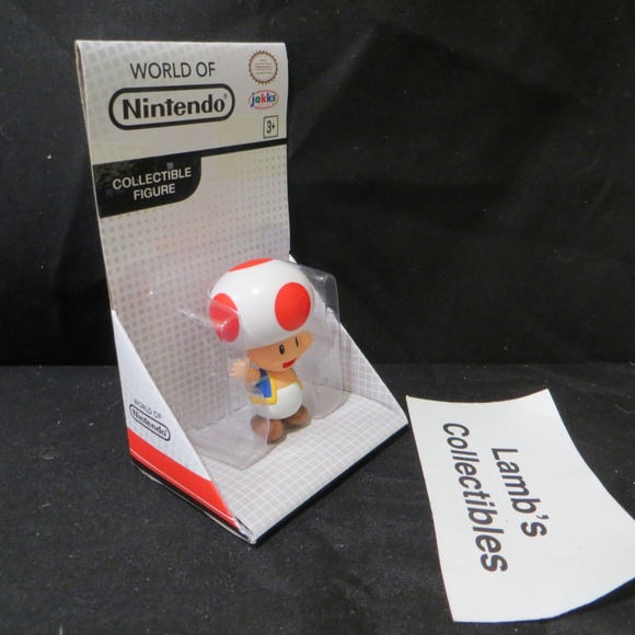 Red Toad World of Nintendo white box 2.5" figure Jakks Pacific action figure toy - Picture 4 of 16